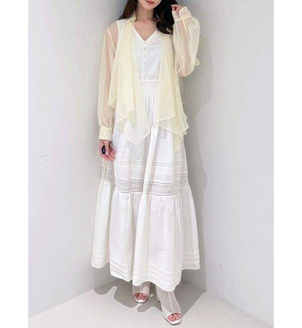 MERCURYDUO「ドレープシアーシャツ」|シャツ・ブラウス|