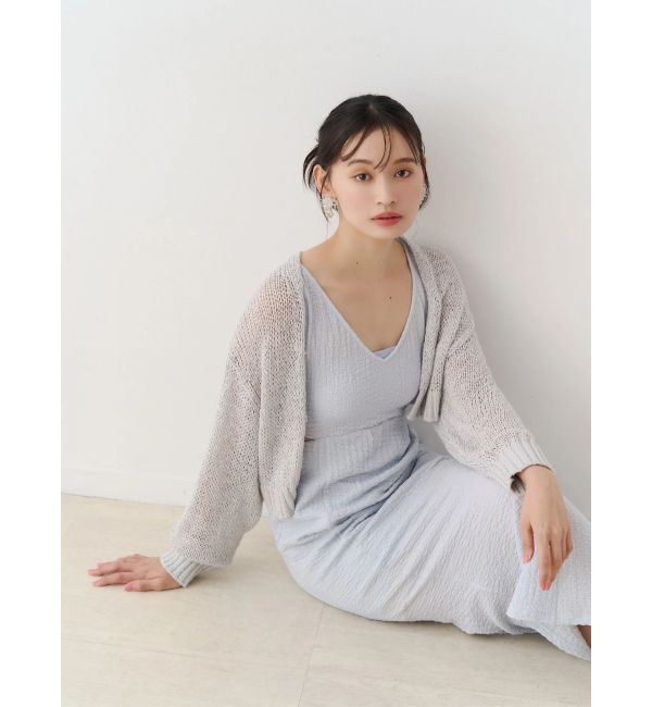 MERCURYDUO「【MERCURYDUO&times;AMPHI】カップ付きサイドカットアウトマーメイドワンピース」|ワンピース|