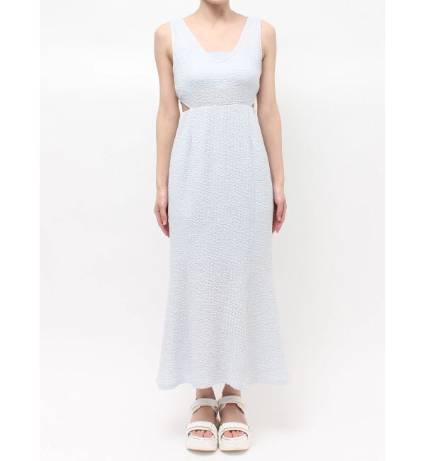 MERCURYDUO「【MERCURYDUO&times;AMPHI】カップ付きサイドカットアウトマーメイドワンピース」|ワンピース|