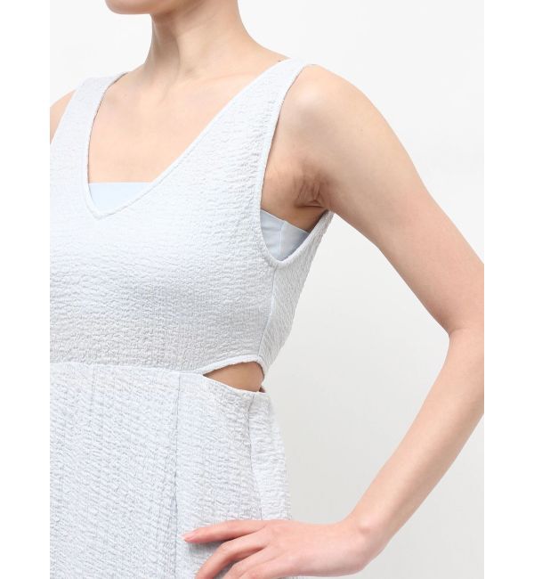 MERCURYDUO「【MERCURYDUO&times;AMPHI】カップ付きサイドカットアウトマーメイドワンピース」|ワンピース|