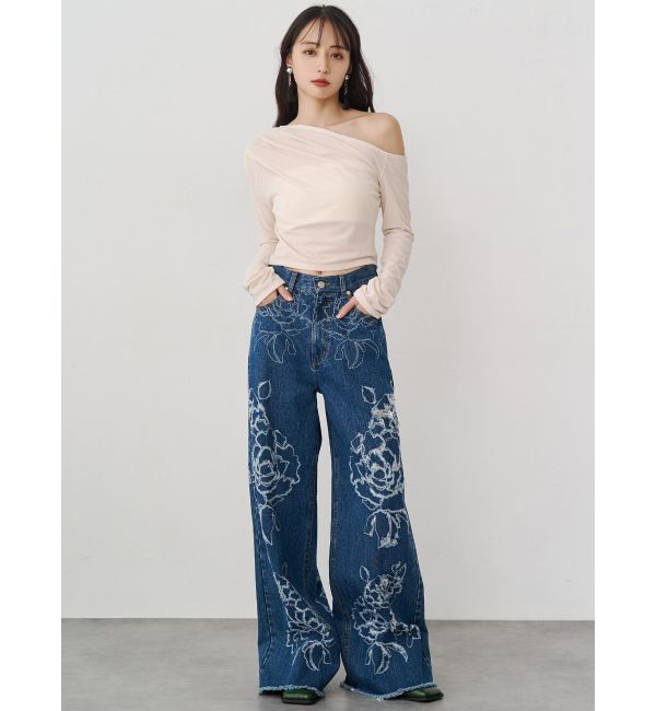 MURUA「ドレープワンショルトップス」|Tシャツ・カットソー|