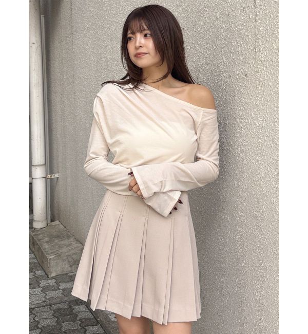 MURUA「ドレープワンショルトップス」|Tシャツ・カットソー|