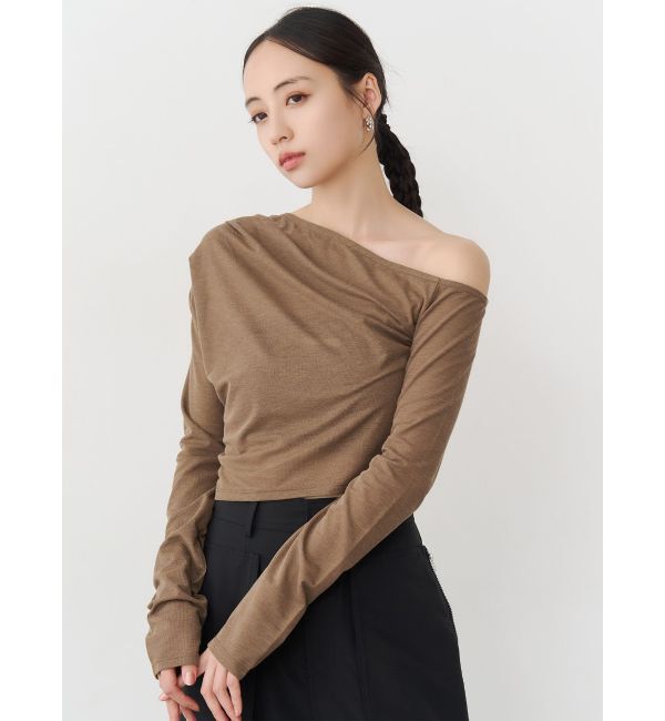 MURUA「ドレープワンショルトップス」|Tシャツ・カットソー|