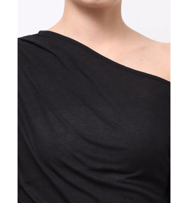 MURUA「ドレープワンショルトップス」|Tシャツ・カットソー|