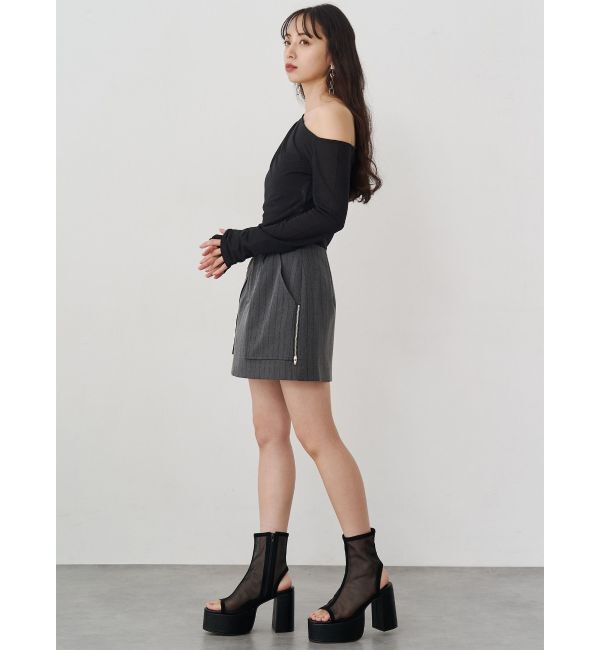 MURUA「ドレープワンショルトップス」|Tシャツ・カットソー|