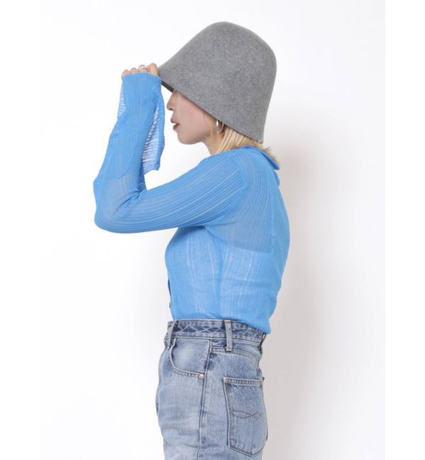 Ungrid「フレアスリーブシアーニットカーディガン」|カーディガン|