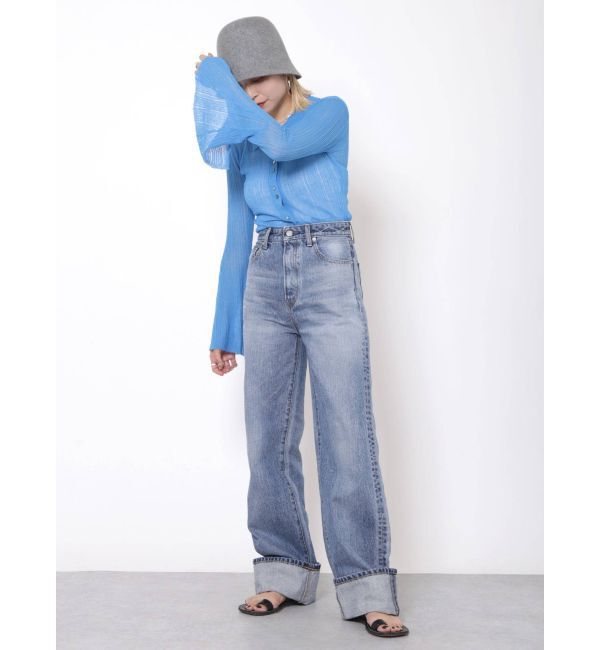 Ungrid「フレアスリーブシアーニットカーディガン」|カーディガン|