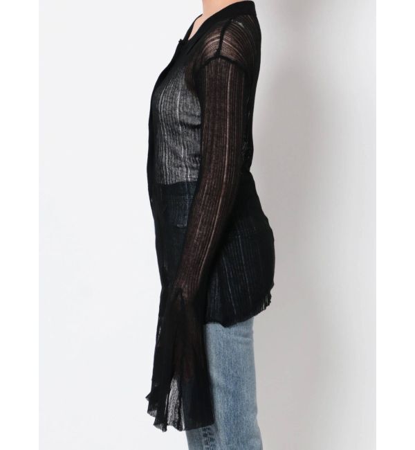 Ungrid「フレアスリーブシアーニットカーディガン」|カーディガン|