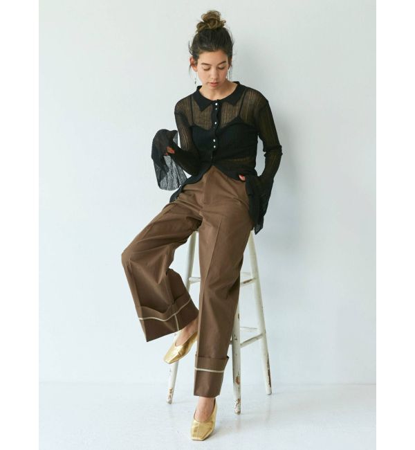 Ungrid「フレアスリーブシアーニットカーディガン」|カーディガン|