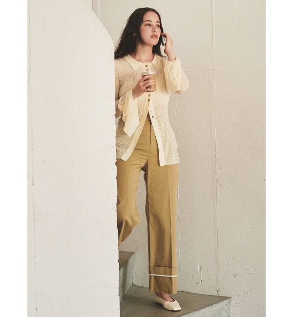 Ungrid「フレアスリーブシアーニットカーディガン」|カーディガン|