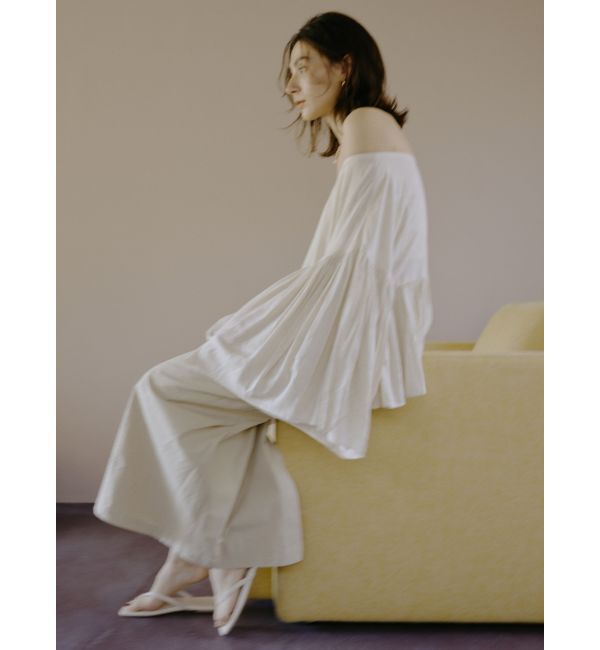 Ungrid「タックデザインアイラインスカート」|スカート|ベージュ