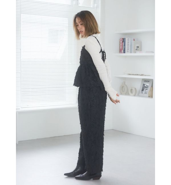 Ungrid「タックデザインジャカードキャミ」|キャミソール|