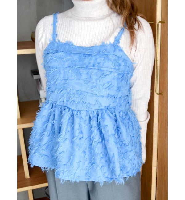 Ungrid「タックデザインジャカードキャミ」|キャミソール|