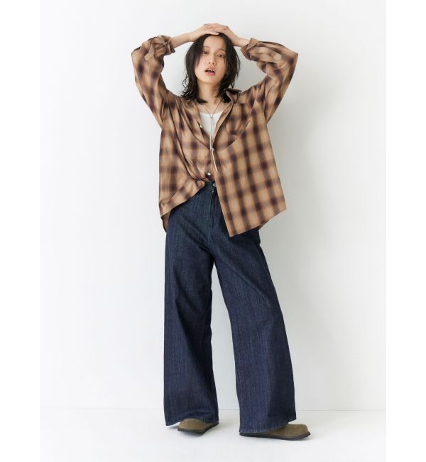 Ungrid「ビッグルーズチェックシャツ」|シャツ・ブラウス|