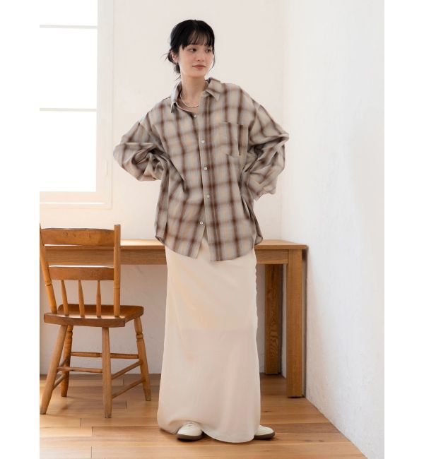 Ungrid「ビッグルーズチェックシャツ」|シャツ・ブラウス|