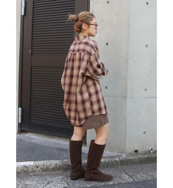 Ungrid「ビッグルーズチェックシャツ」|シャツ・ブラウス|