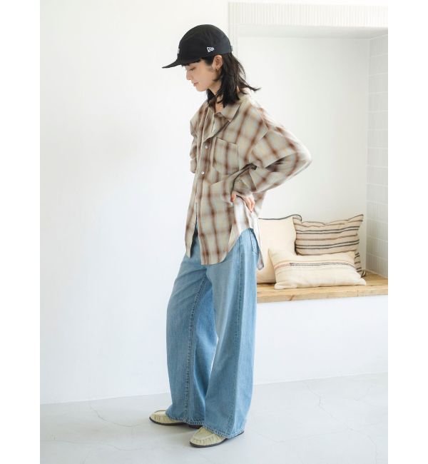 Ungrid「ビッグルーズチェックシャツ」|シャツ・ブラウス|