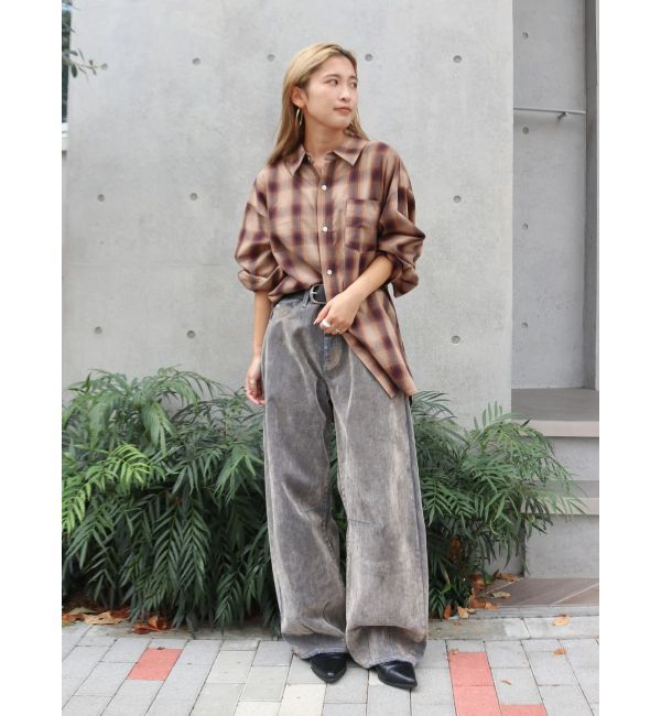 Ungrid「ビッグルーズチェックシャツ」|シャツ・ブラウス|