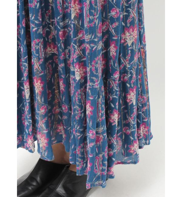 Ungrid「エスニックフラワーボリュームワンピース」|ワンピース|