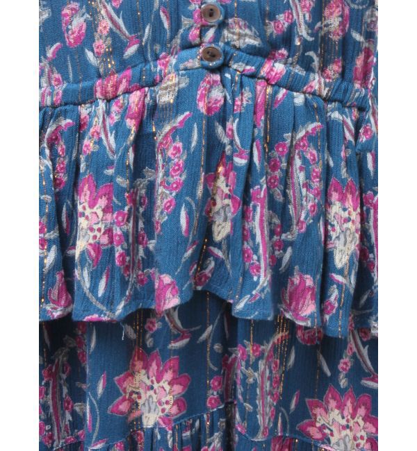 Ungrid「エスニックフラワーボリュームワンピース」|ワンピース|