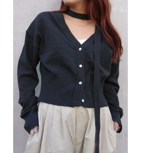 Ungrid「リボンデザインニットカーディガン」|カーディガン|