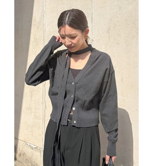 Ungrid「リボンデザインニットカーディガン」|カーディガン|