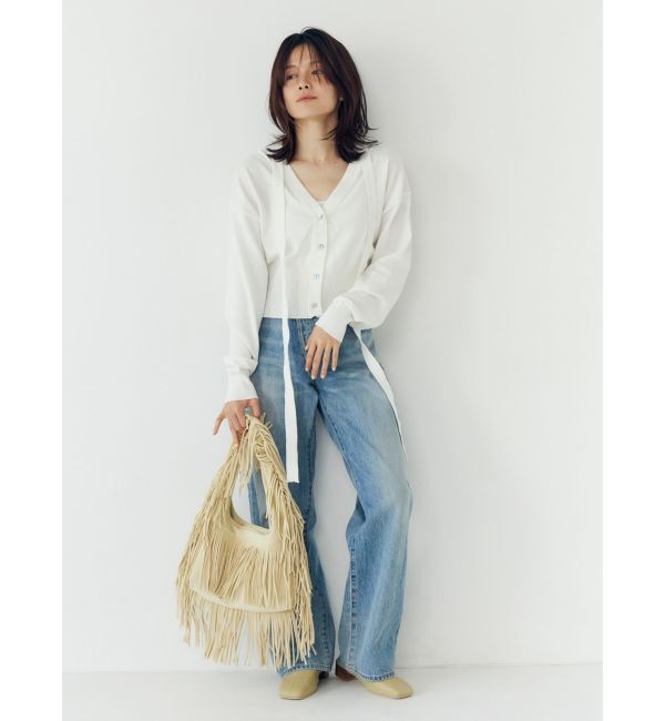 Ungrid「リボンデザインニットカーディガン」|カーディガン|