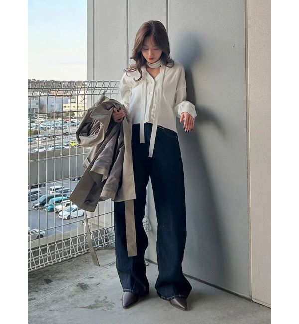 Ungrid「リボンデザインニットカーディガン」|カーディガン|