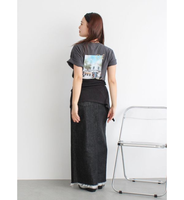 Ungrid「バックフォトプリントTee」|Tシャツ・カットソー|