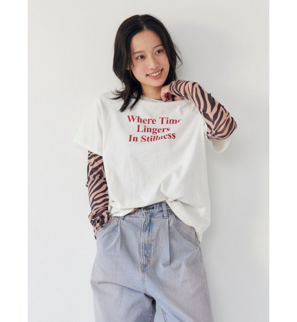 Ungrid「バックフォトプリントTee」|Tシャツ・カットソー|
