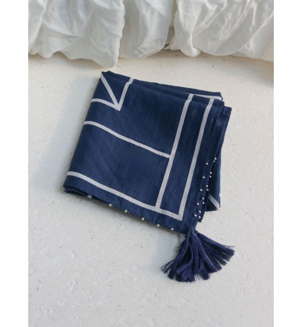 Ungrid「ビーズコンビ大判スカーフ」|バンダナ・スカーフ|