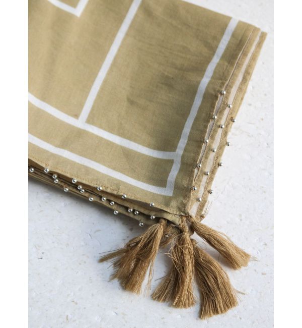 Ungrid「ビーズコンビ大判スカーフ」|バンダナ・スカーフ|