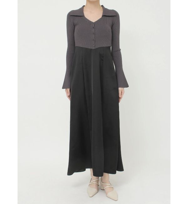 LAGUNAMOON「カラーニットドッキングナローワンピース」|ワンピース|