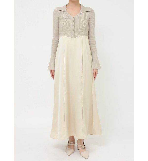 LAGUNAMOON「カラーニットドッキングナローワンピース」|ワンピース|