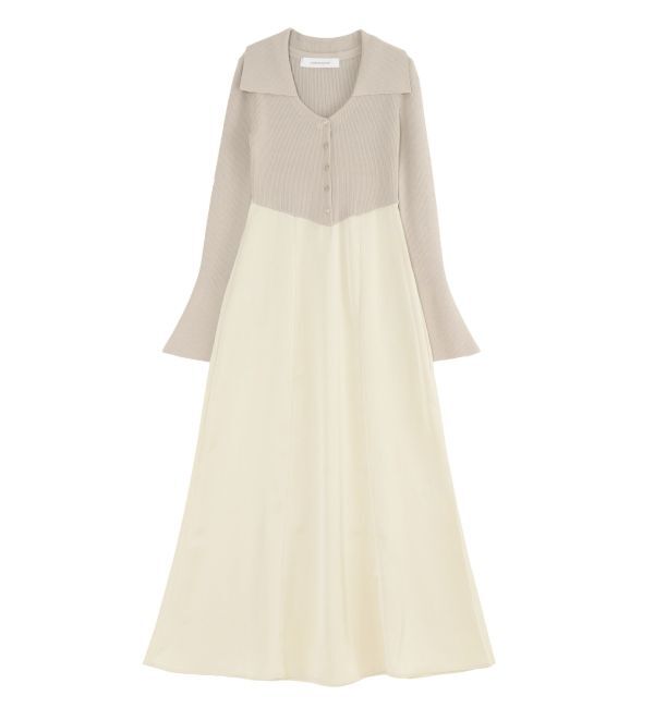 LAGUNAMOON「カラーニットドッキングナローワンピース」|ワンピース|