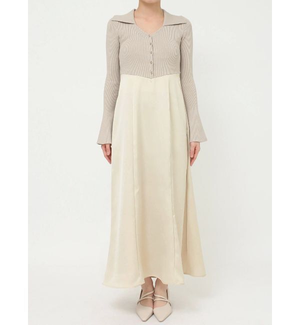 LAGUNAMOON「カラーニットドッキングナローワンピース」|ワンピース|