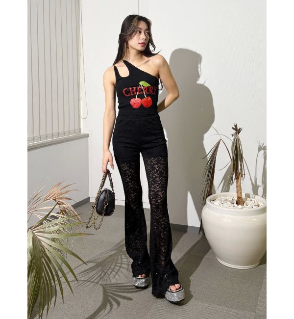 EVRIS「ダブルチェーンワンショルトップス」|キャミソール|