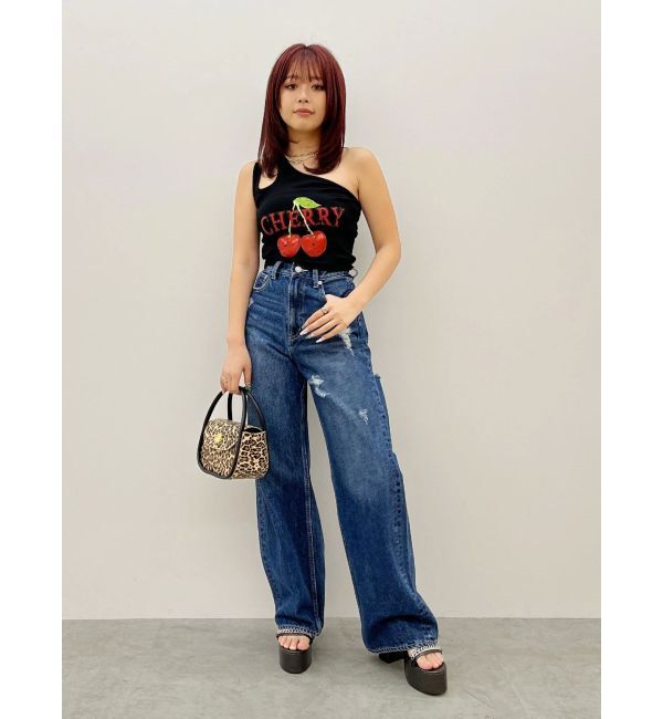 EVRIS「ダブルチェーンワンショルトップス」|キャミソール|