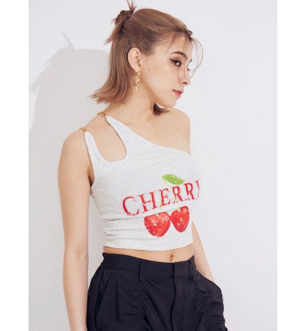 EVRIS「ダブルチェーンワンショルトップス」|キャミソール|