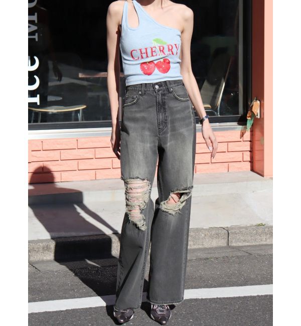 EVRIS「ダブルチェーンワンショルトップス」|キャミソール|