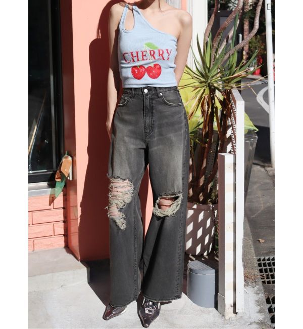 EVRIS「ダブルチェーンワンショルトップス」|キャミソール|