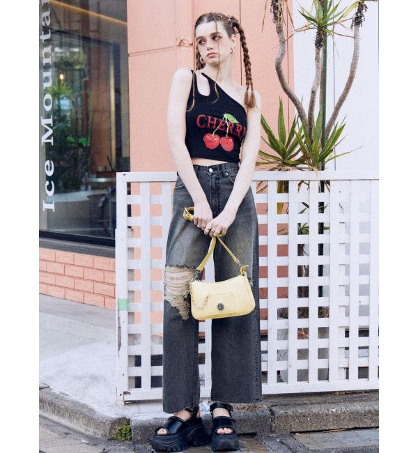 EVRIS「ダブルチェーンワンショルトップス」|キャミソール|