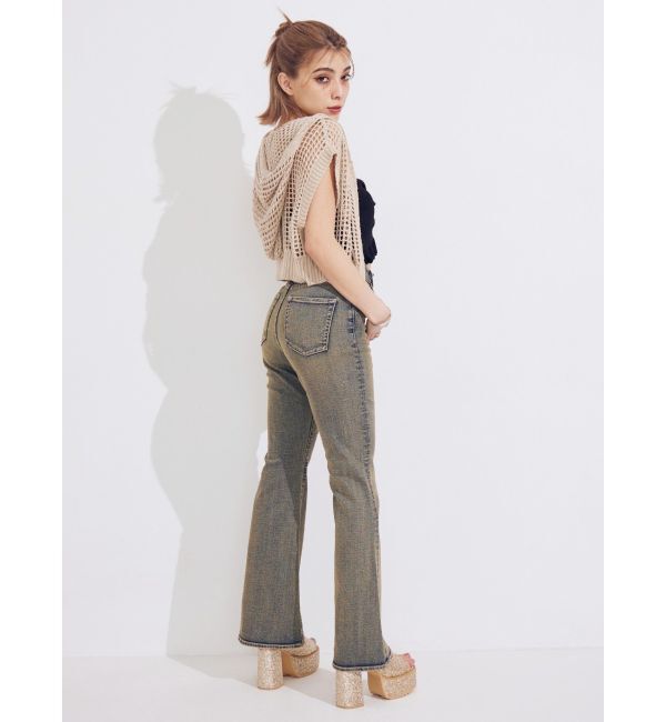 EVRIS「メッシュジップアップニットベスト」|ニット・セーター|