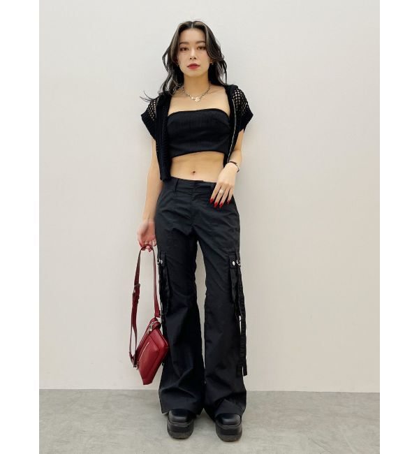 EVRIS「メッシュジップアップニットベスト」|ニット・セーター|