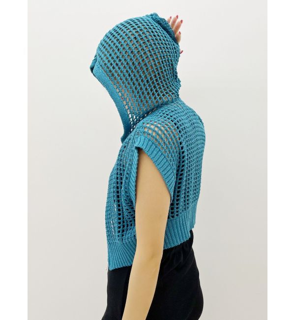 EVRIS「メッシュジップアップニットベスト」|ニット・セーター|