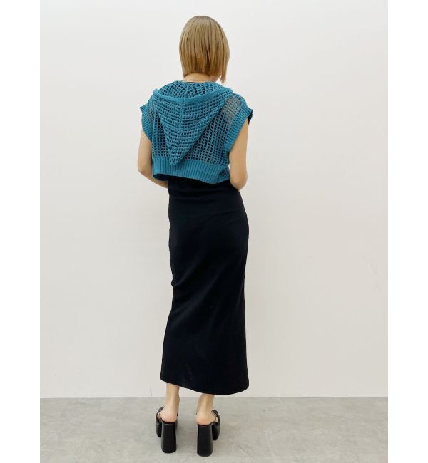 EVRIS「メッシュジップアップニットベスト」|ニット・セーター|