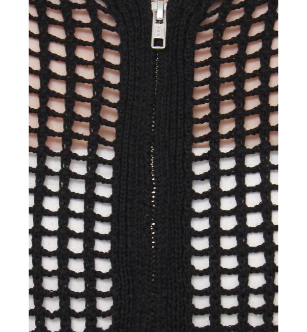 EVRIS「メッシュジップアップニットベスト」|ニット・セーター|