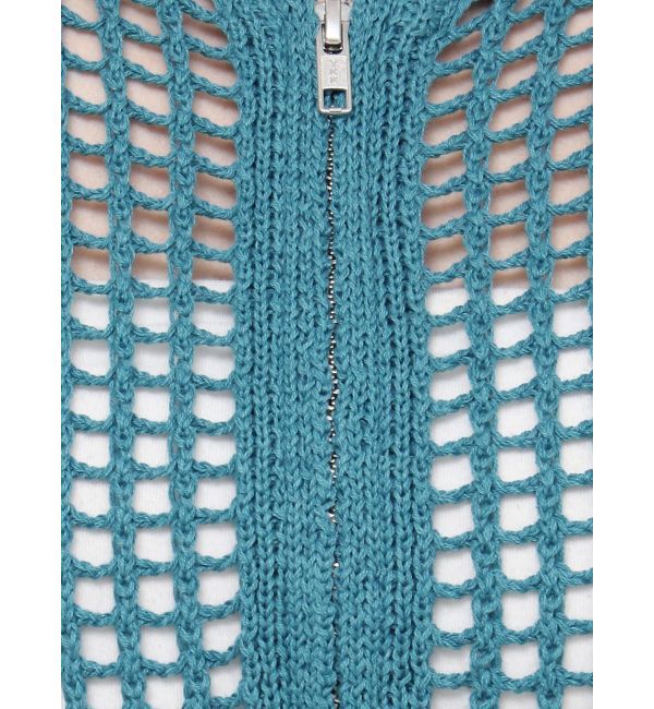 EVRIS「メッシュジップアップニットベスト」|ニット・セーター|