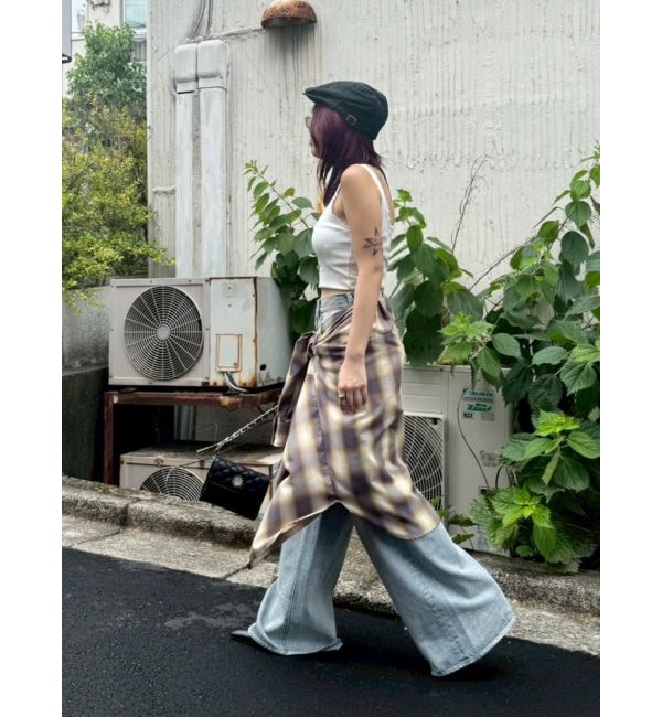 EVRIS「SUNNYチェックオーバーサイズシャツ」|シャツ・ブラウス|