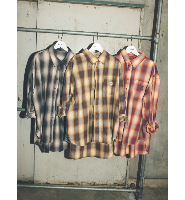 EVRIS「SUNNYチェックオーバーサイズシャツ」|シャツ・ブラウス|